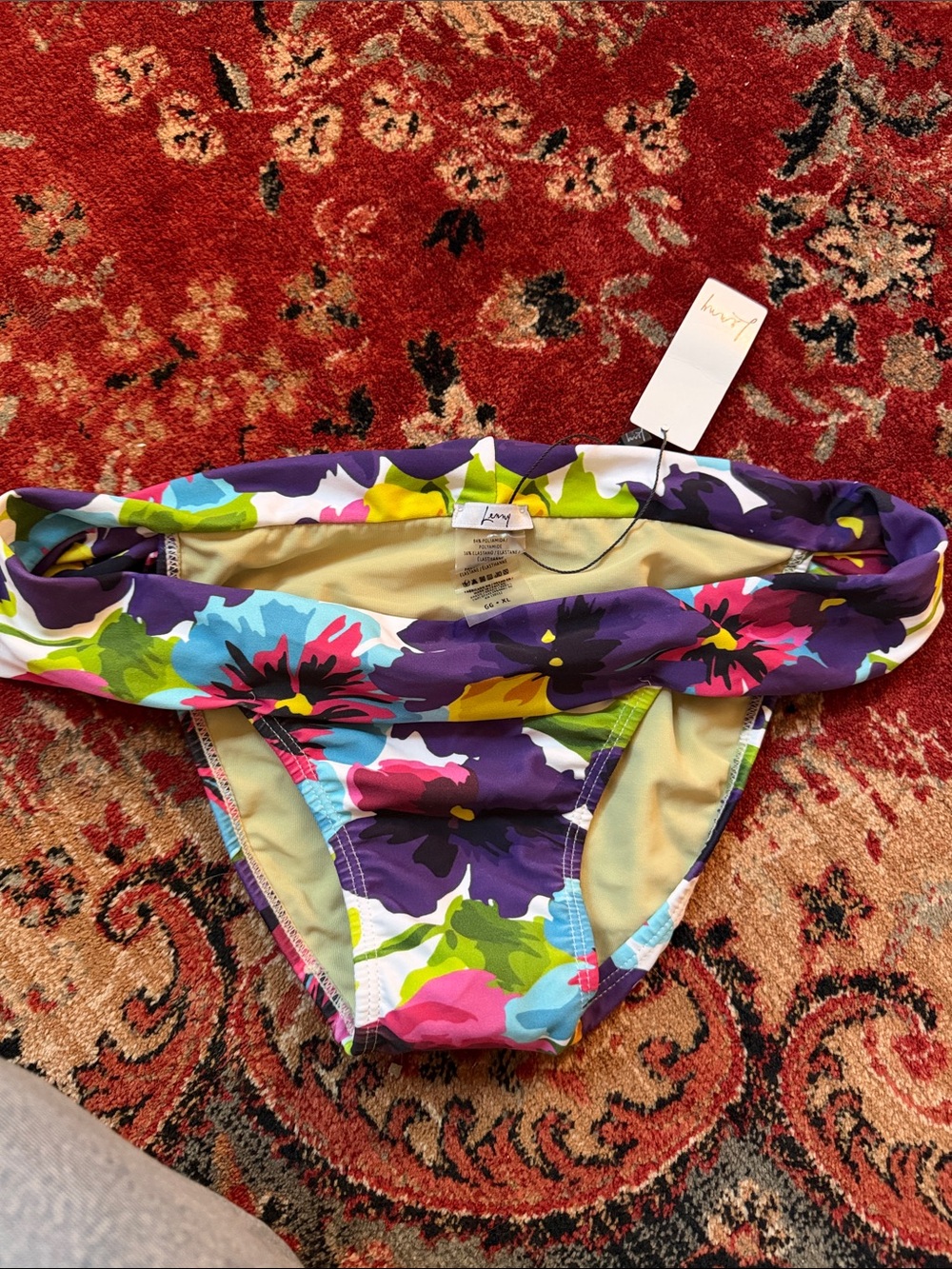 Lenny Floral Bikini Bottom - Purple Multi